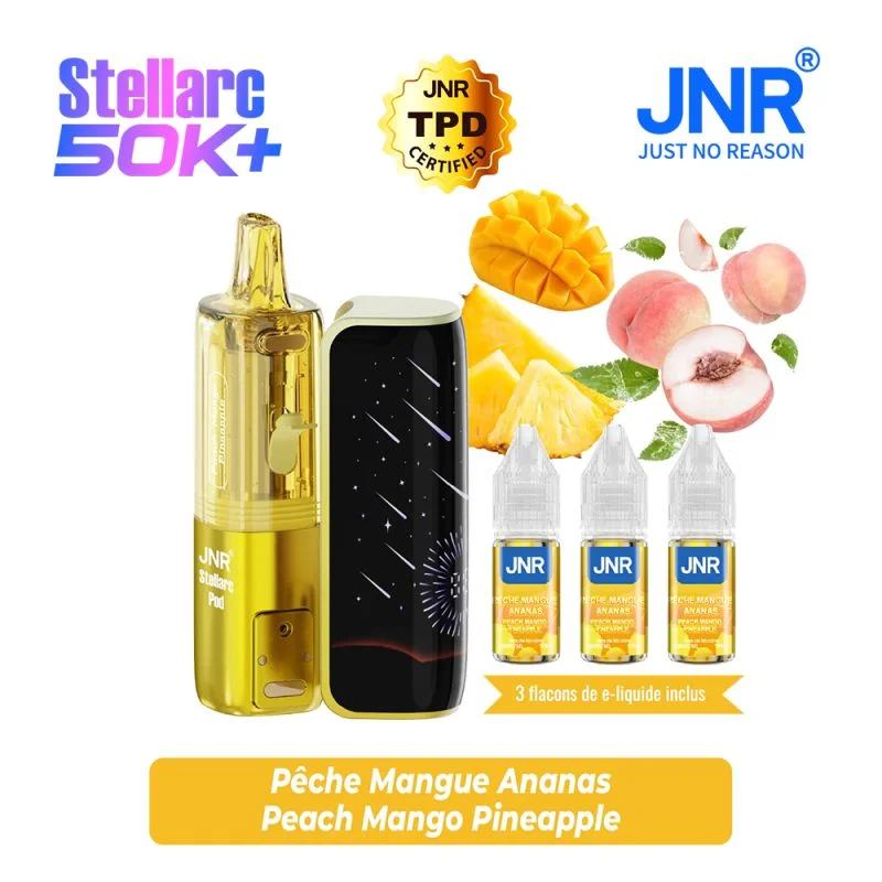 Puff Stellarc 50K Pêche Mangue Ananas 3x10ml 20mg - JNR